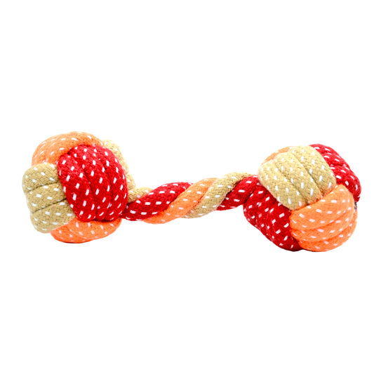 Cotton Rope Chew Toy (Dumbbell Shape)